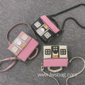 New style collision color originality strange little house cartoon lovely small house handbag individual character handbags